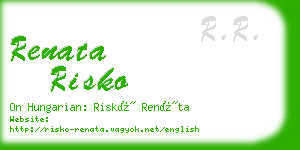 renata risko business card